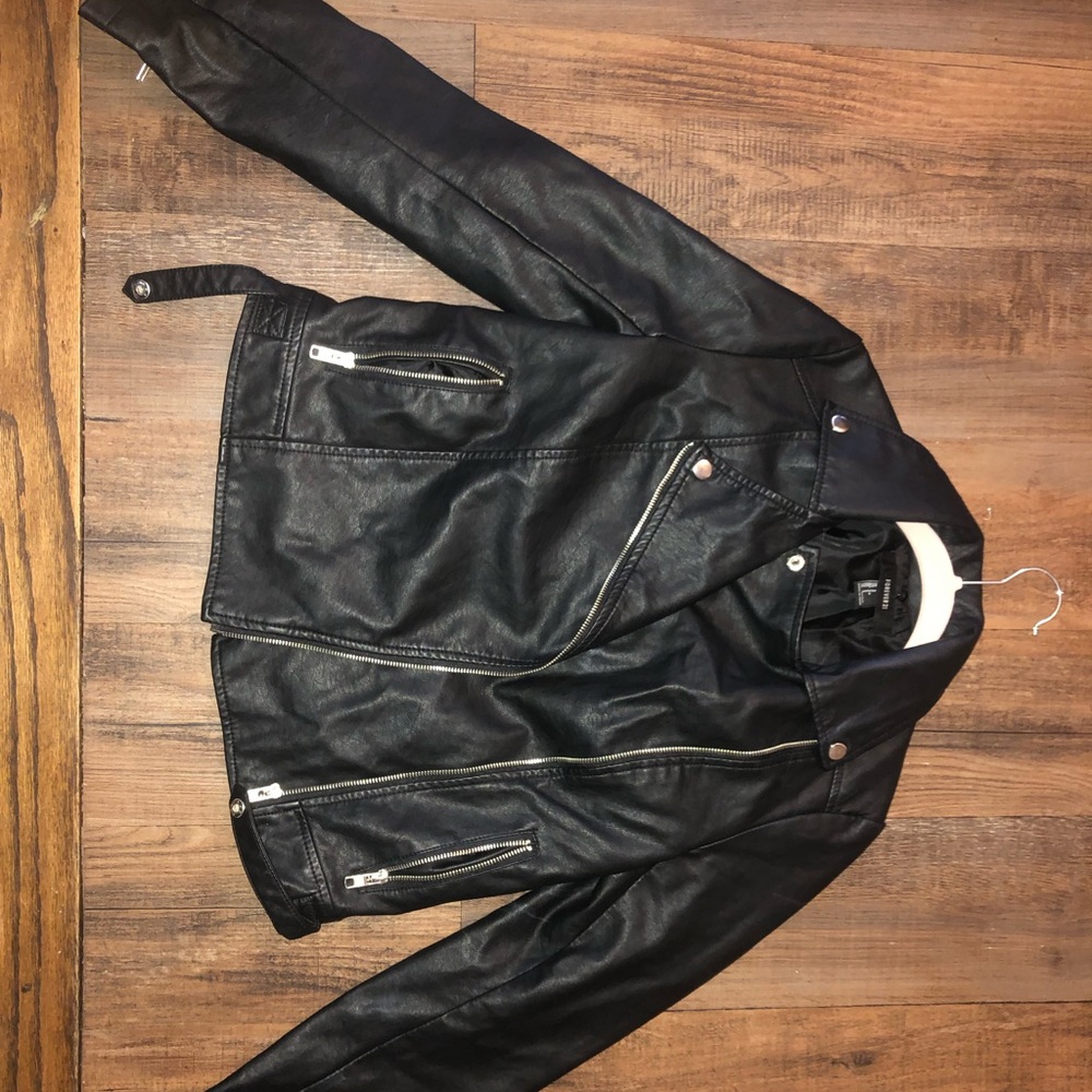 Faux leather jacket